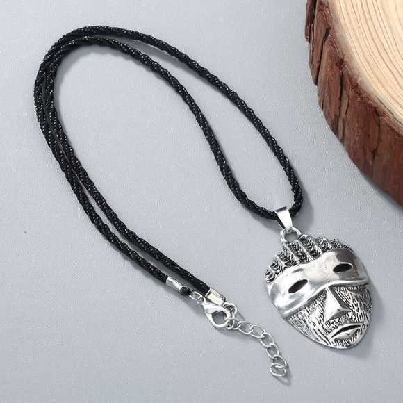 Viking Necklace Mask • Retro Odin Rune Symbol • Antique Slavic Nordic Amulet - Picture 5 of 8